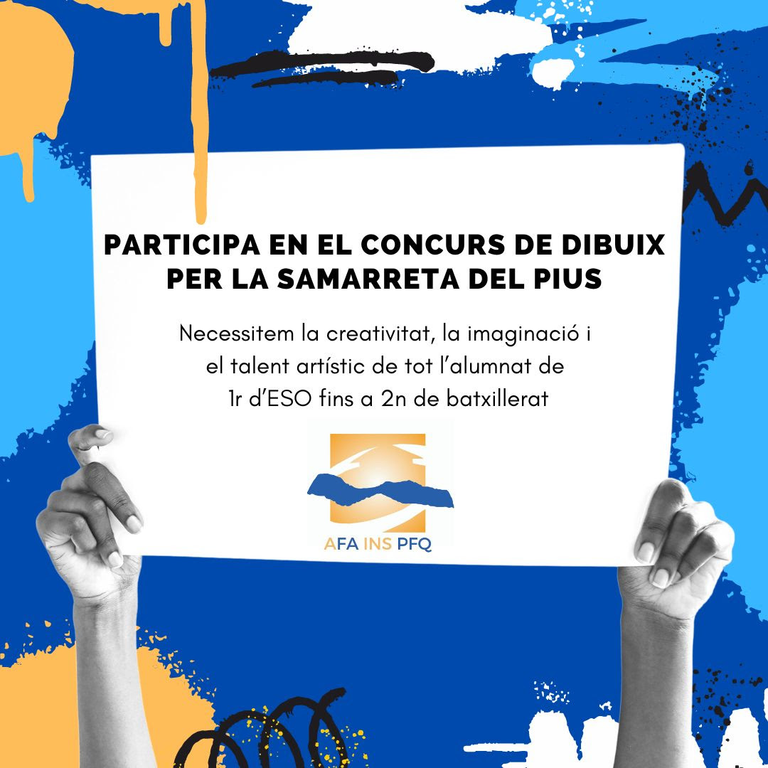 Participeu en el concurs de dibuix per la samarreta del Pius