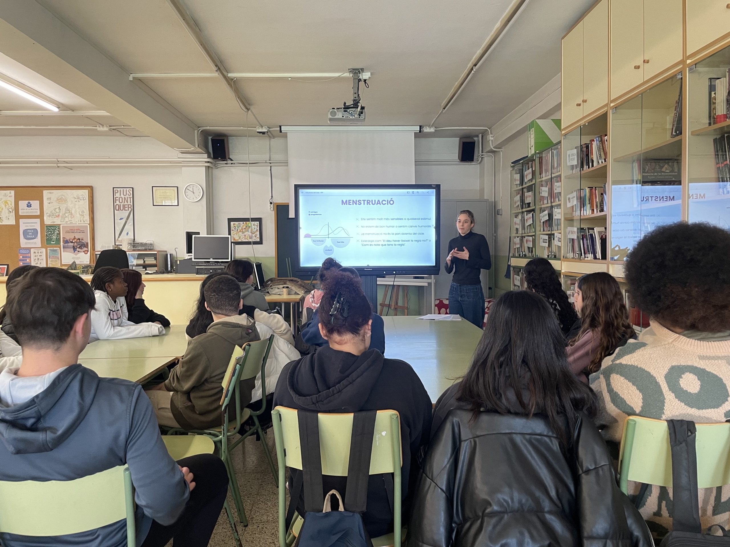 Xerrada sobre la influència del cicle menstrual a 3r d’ESO