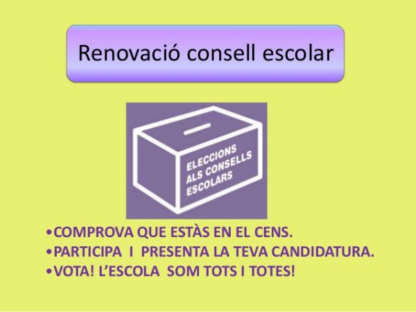 Eleccions Consell escolar