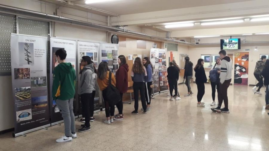 Exposició de fotografia matemàtica al vestíbul del Pius